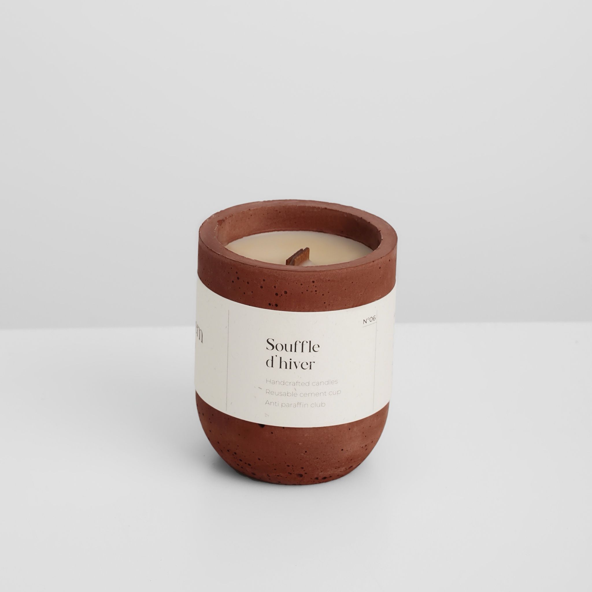 Hũ nến xi măng Vân Sam - Souffle D'hiver
