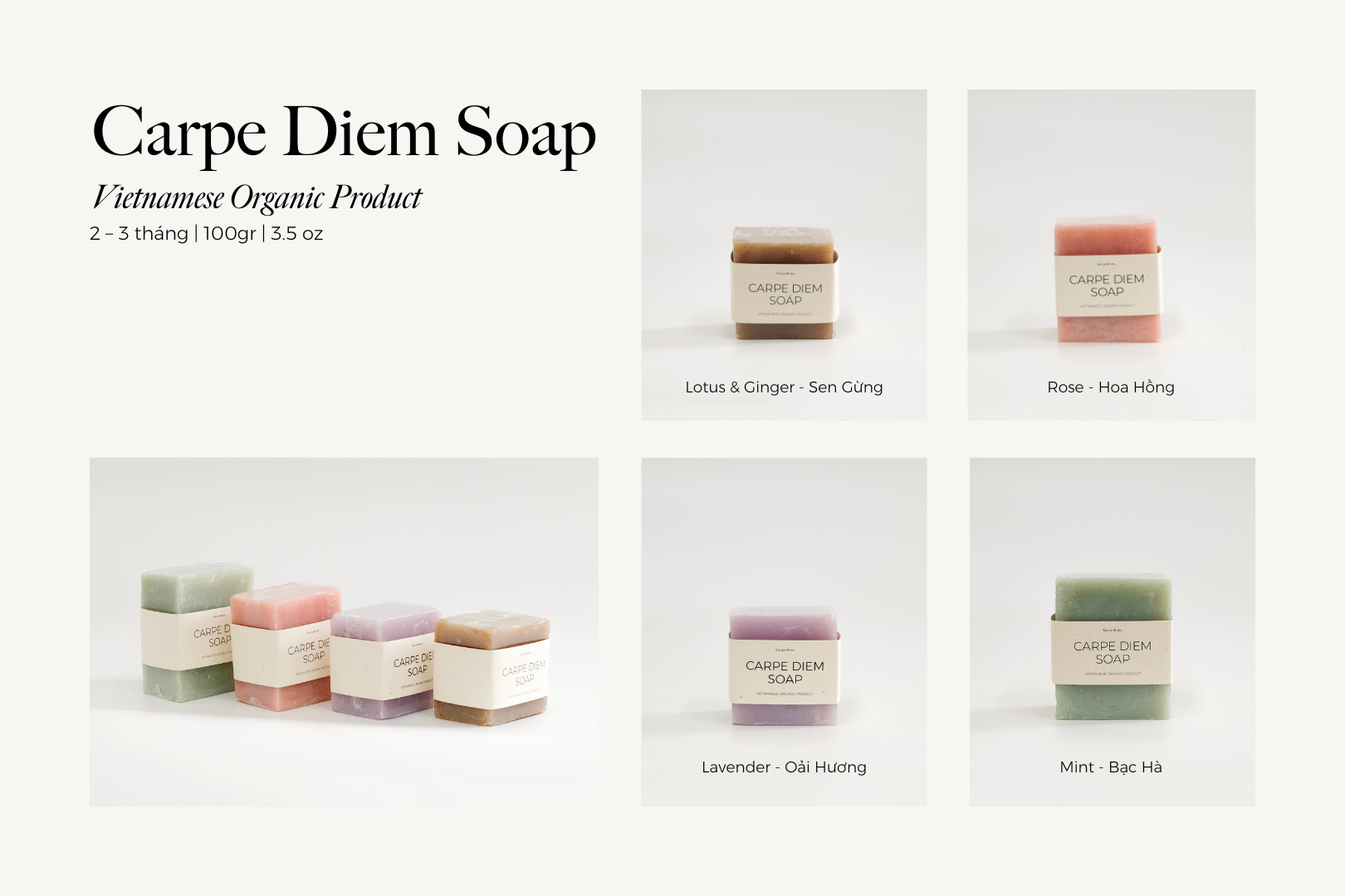Carpe Diem SOAP | Mint – Xà bông Bạc Hà