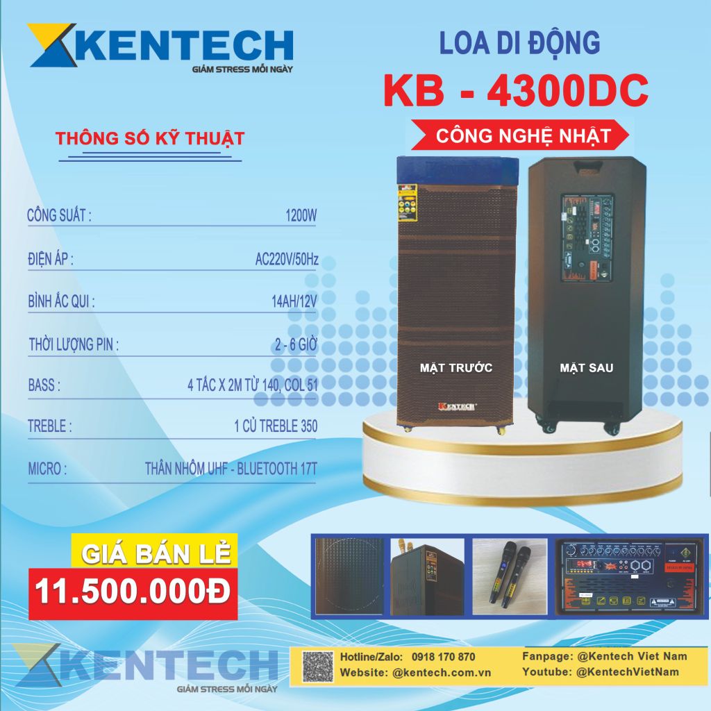 Loa Di Động Kentech KB-4300DC