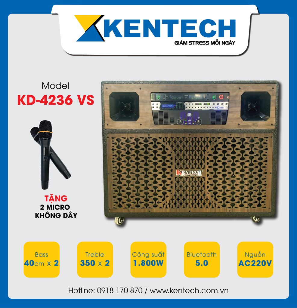  Loa Kéo Tủ KD-4236VS 