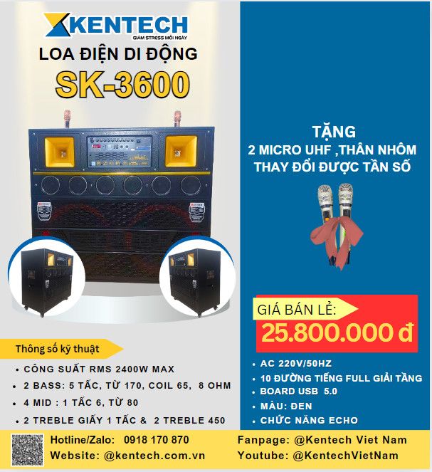 LOA DI ĐỘNG SK - 3600