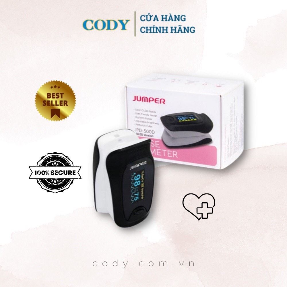 Máy đo nồng độ oxy máu và nhịp tim Jumper JPD-500D (OLED)