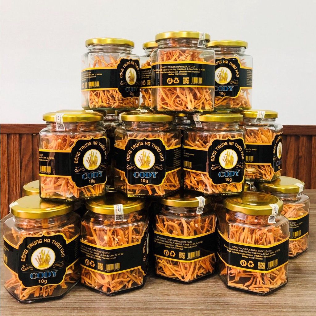 Đông Trùng Hạ Thảo Khô CODY sấy thăng hoa 10g