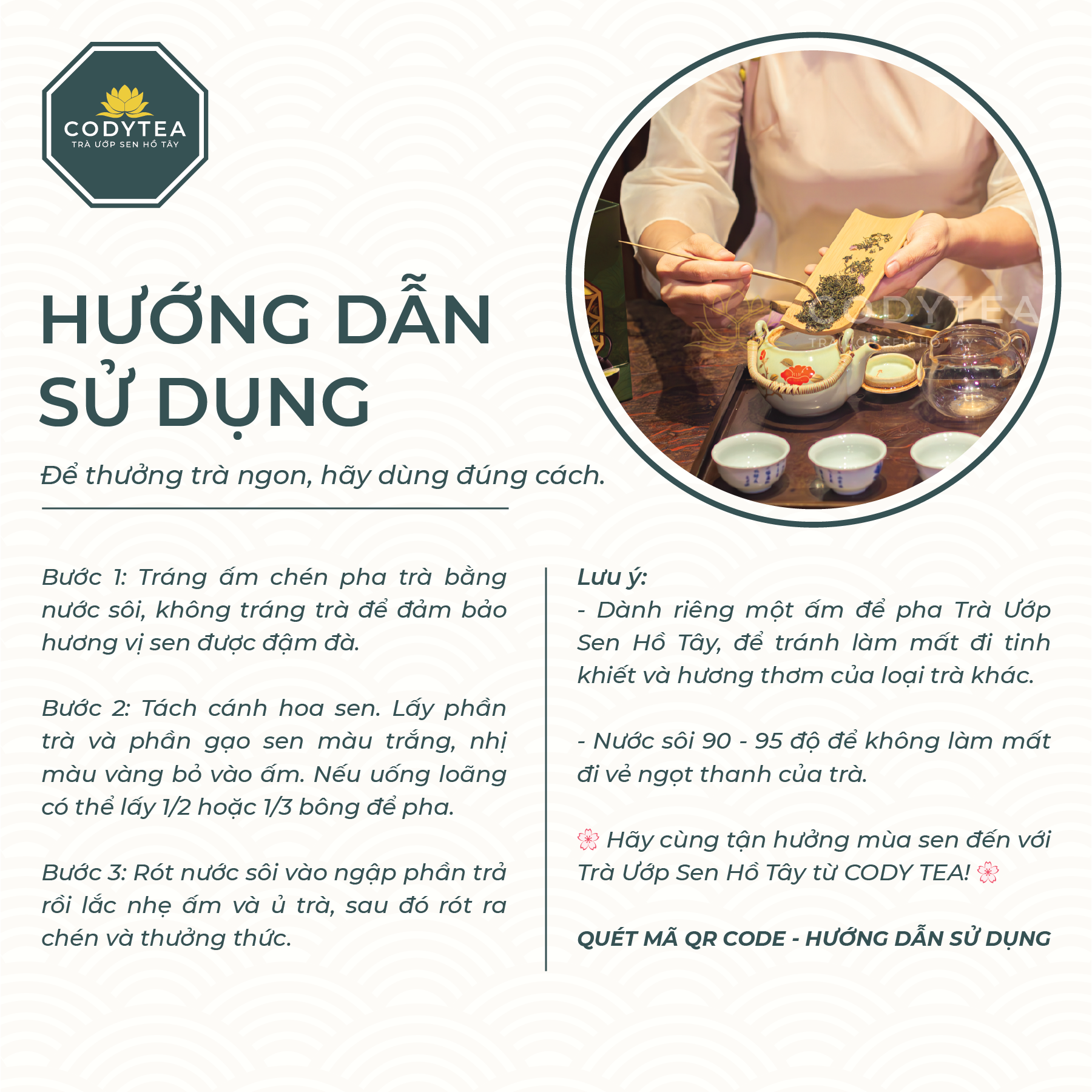 Trà Ướp Sen Hồ Tây CODYTEA