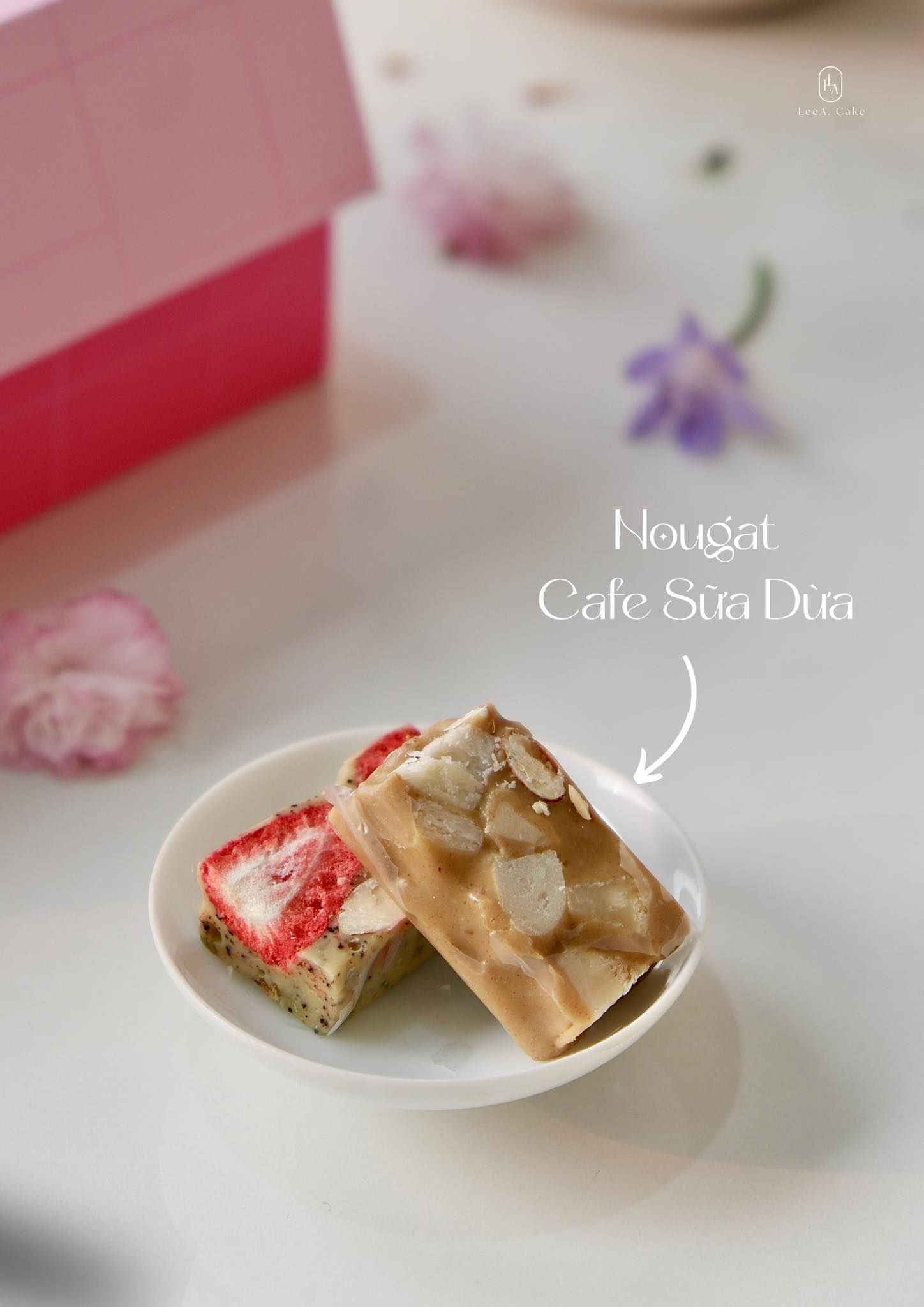 Nougat Vị Cafe Sữa Dừa ( Túi Zip 500g )