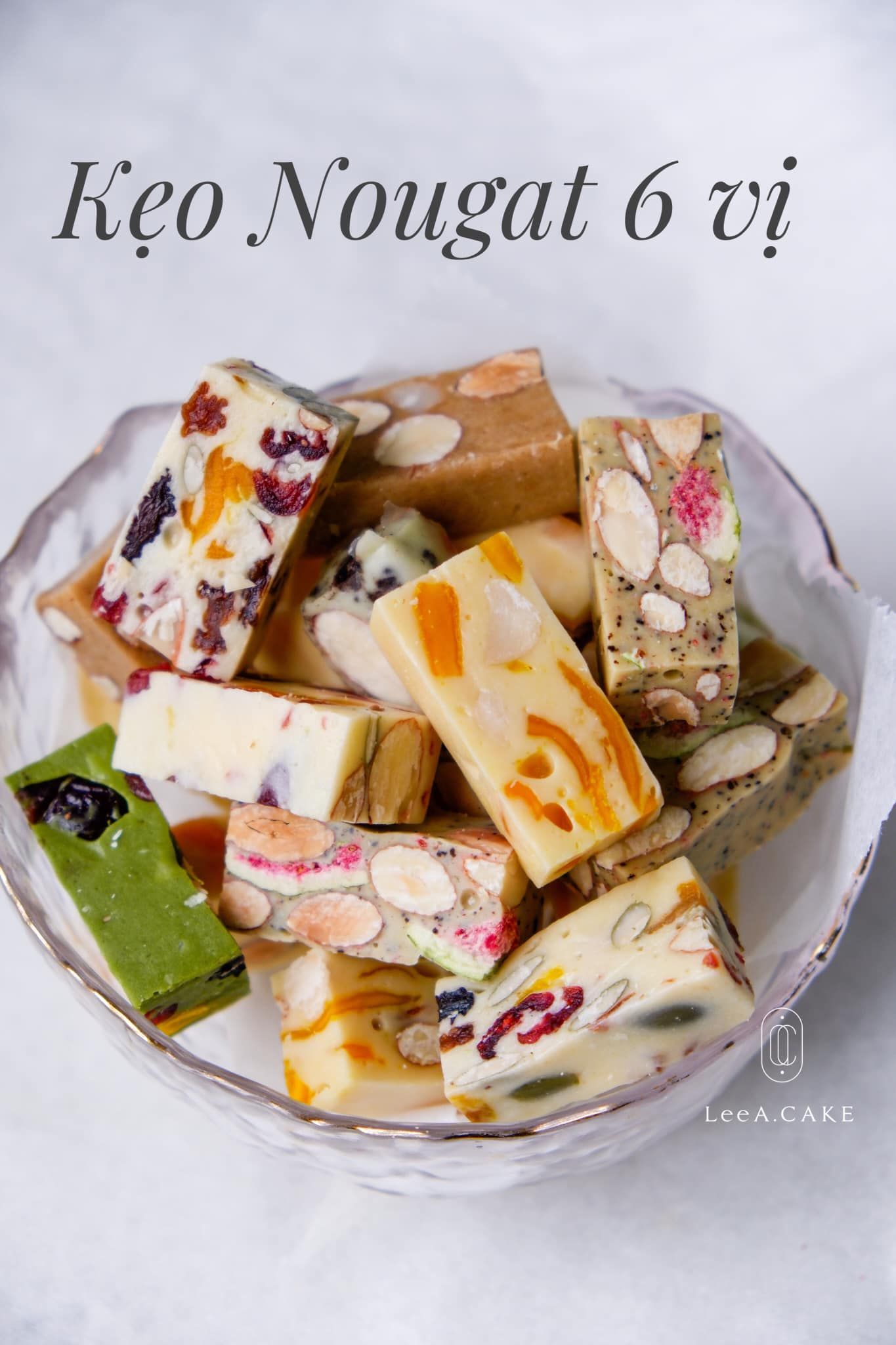 Combo 2 Hộp Kẹo Nougat Mix 6 vị ( Hộp 260g )