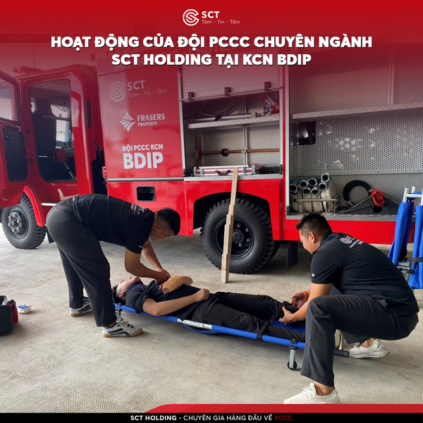  ĐỘI PCCC SCT TẬP LUYỆN PHƯƠNG ÁN CỨU NẠN CỨU HỘ 