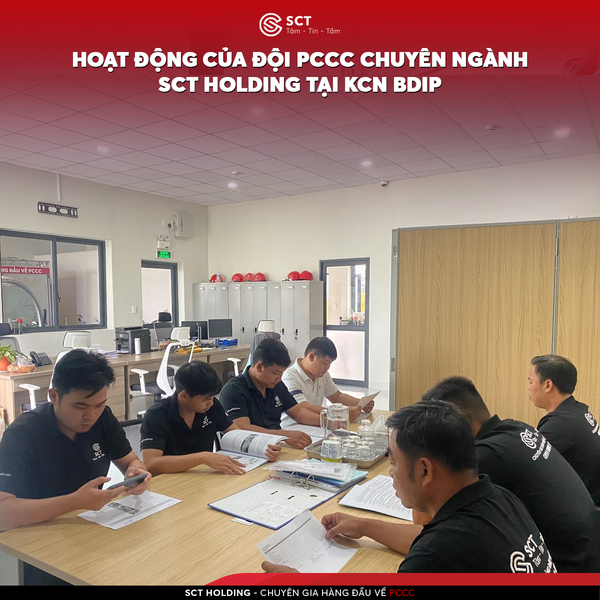  ĐỘI PCCC CỦA SCT HOLDING TỔ CHỨC ÔN LUYỆN NGHIỆP VỤ BUỘC DÂY CỨU NẠN CỨU HỘ 