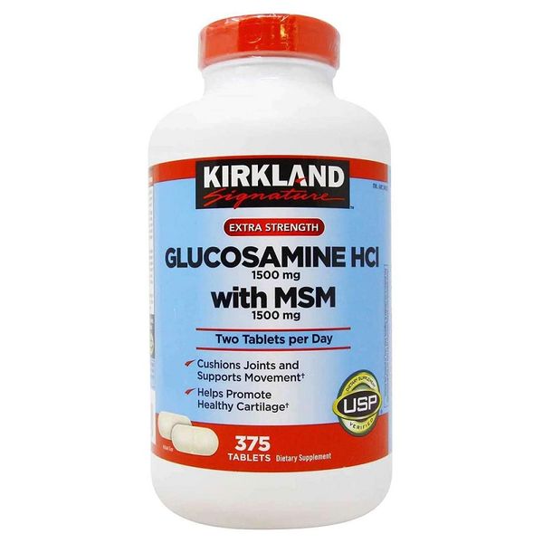 Glucosamine HCL 1500mg Kirkland 375 Viên - Hỗ Trợ Xương Khớp