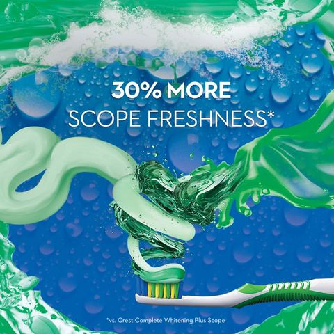 Kem Đánh Răng Crest Complete Scope Advanced Active Foam Toothpaste