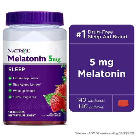 Melatonin Gummies 5mg Natrol - Kẹo ngủ ngon