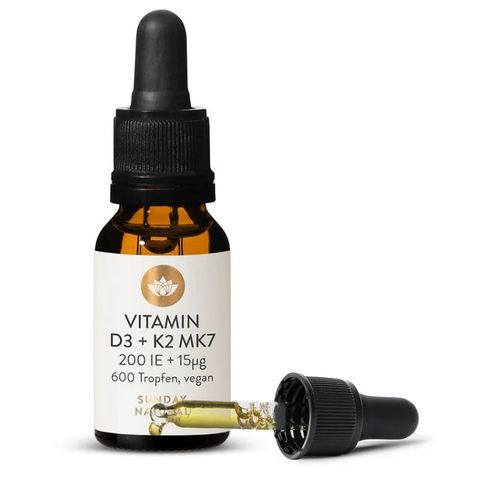 Sunday Natural Vitamin D3 + K2 MK7 Của Đức 20mL Cho Bé