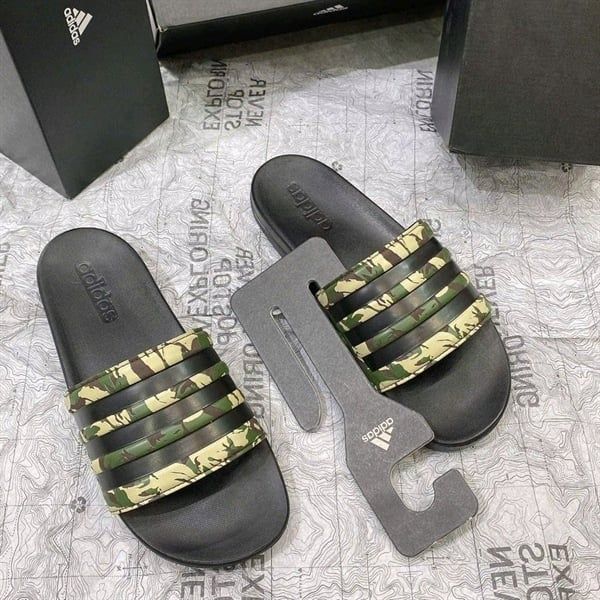 Dép Adidas Rằn Ri Xanh Camo