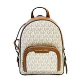  Balo Michael Kors MK Jaycee Mini Zip Backpack Màu Trắng Vanilla LOGO 