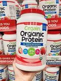  Bột Protein Hữu Cơ Orgain Organic Protein Super Foods 1224gr Mỹ Vị Dâu 