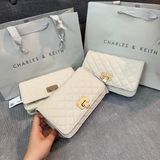  Túi Xách Charles & Keith Trắng Trần Trám Size 20 Chính Hãng 