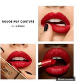  Set Son Yves Saint Laurent Mini Rouge Pur Couture Satin Lipstick Trio 3 màu Kèm Ví 