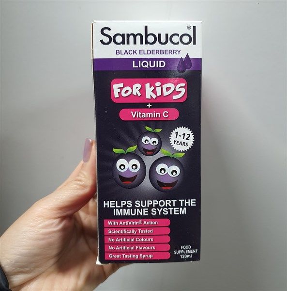  Tăng Đề Kháng Cho Bé Sambucol For Kids + Vitamin C 