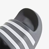  Dép Adidas Adilette Aqua Màu Xám Sọc Trắng 