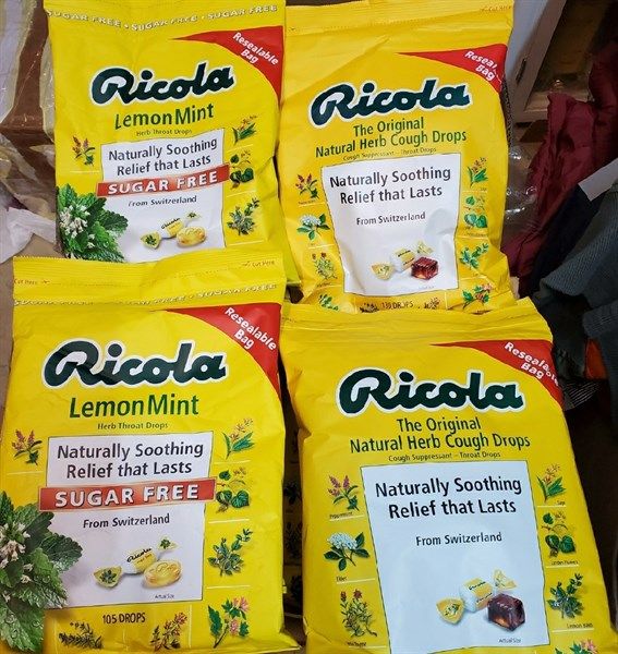  Kẹo Ho Thảo Được Ricola LemonMint 105 viên 