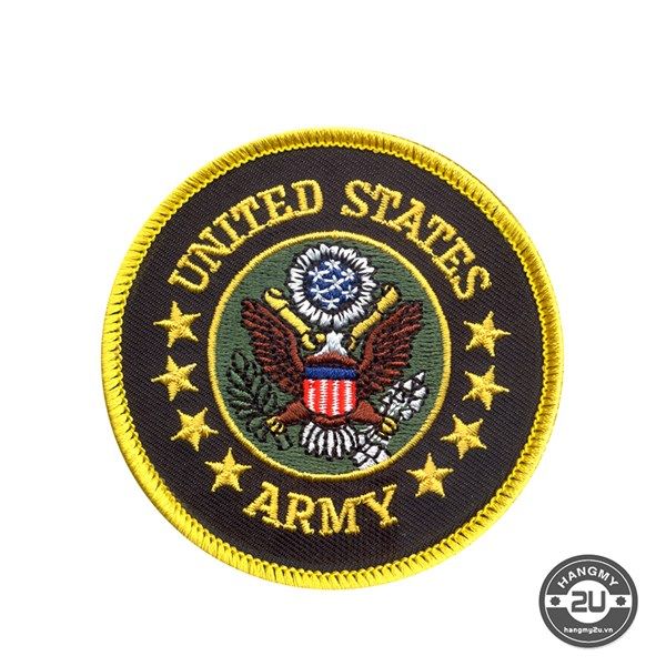 Phù Hiệu US ARMY Tròn ĐK 8cm