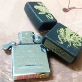  Zippo Crack Black Cá Vàng Đen Nhám 