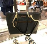  Túi Tote Đen Da Mềm Michael Kors Size Medium 