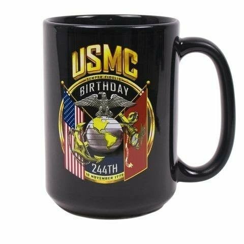 Ly Sứ USMC Màu Đen Birthday 244th USA