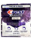  KEM ĐÁNH RĂNG CREST 3D WHITE ULTRA 11/2023 SET 5 PACK Kem Đánh Răng Crest 3D White Ultra Set 5Pack 