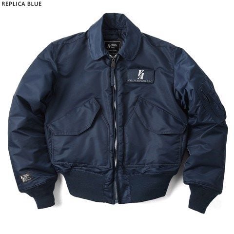 Áo Khoác cổ bẻ Valley Apparel Màu Xanh Marine- Made in USA
