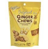  Kẹo gừng dẻo Original Ginger Chews 113g Giảm Cảm Giác Say Tàu Xe, Làm Ấm Bao Tử - EDS Hàng Mỹ 
