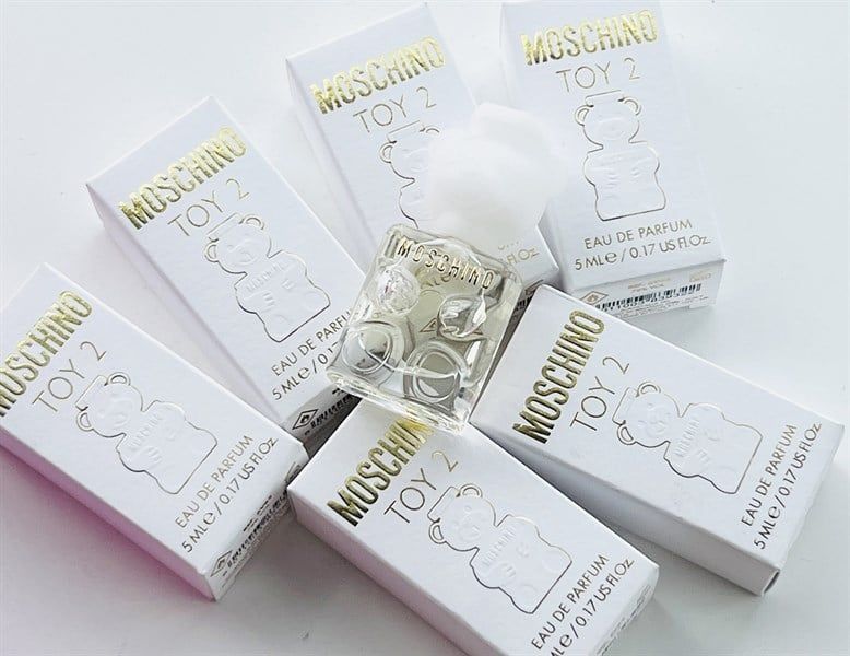 Nước Hoa Mini Gấu Moschino Trắng 5ml Dạng Chấm