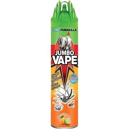Jumbo Vape One Push F10 xịt muỗi hương cam chanh 600ml x 24 chai