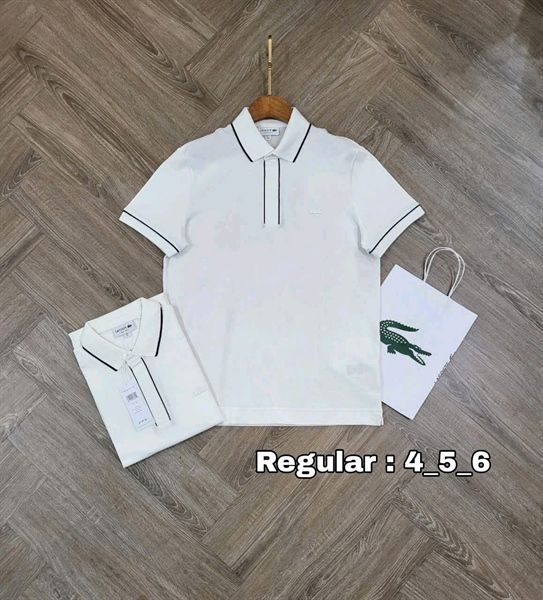 Áo Polo Lacoste Trắng Newest