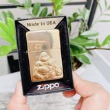  Hộp Quẹt Zippo Ông Địa New 100% 