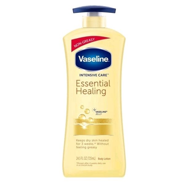 Sữa dưỡng thể Vaseline Essential Healing 725ml Màu Vàng