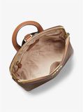  Balo Michael Kors Cindy Large Saffiano Leather Backpack Màu Nâu 27 x 30 cm 
