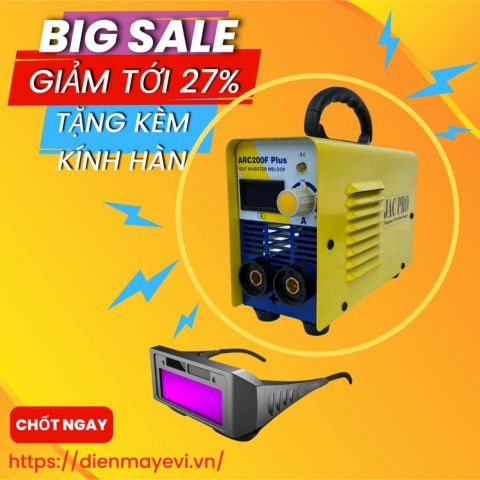 Máy hàn JacPro ARC 200F Plus Chuyên que 2li5 Máy hàn nhỏ gọn công nghệ Nhật Bản. Dòng hàn ổn định, cháy đều