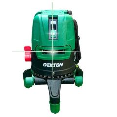 Máy cân bằng laser Dekton DK-LS0505 Trang bị 5 tia laser, bao gồm 4 tia ngang và 1 tia dọc