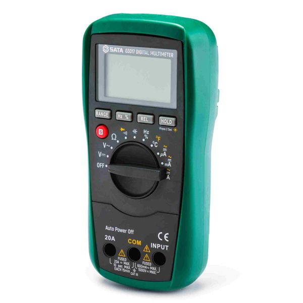 Đồng hồ đa năng kỹ thuật số đo nhiệt độ SATA 9V/10A 03017