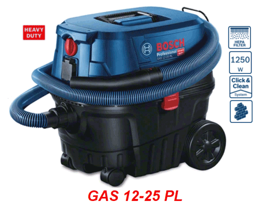  Máy hút bụi khô và ướt Bosch GAS 12-25 PL (060197C1K0) 