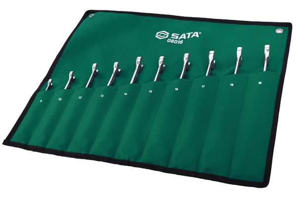 Bộ cờ lê đầu vòng tự động kiểu X 10 chi tiết SATA 08016