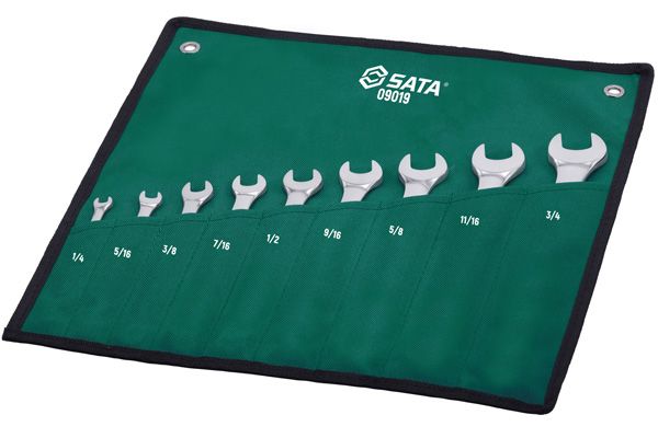 Bộ cờ lê vòng miệng 9 chi tiết hệ Inch SATA 09019