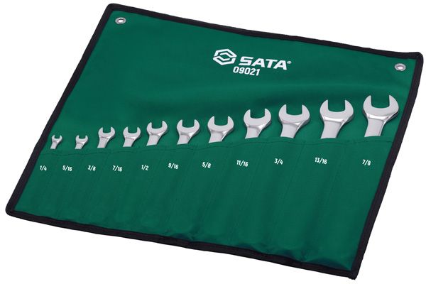 Bộ cờ lê vòng miệng 11 chi tiết hệ Inch SATA 09021