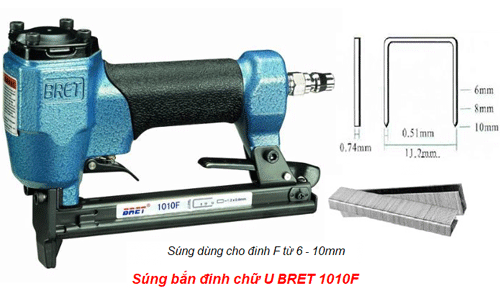 Súng bắn đinh chữ U BRET 1010F