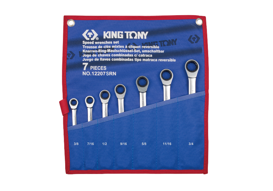  Bộ khóa vòng miệng tư động 7 cái hệ Inch Kingtony 12207SRN 