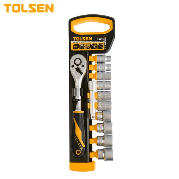 Bộ tuýp 3/8 inch 12 chi tiết Tolsen 15151