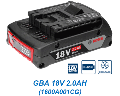 Pin Bosch GBA 18V 2.0Ah 1600A001CG