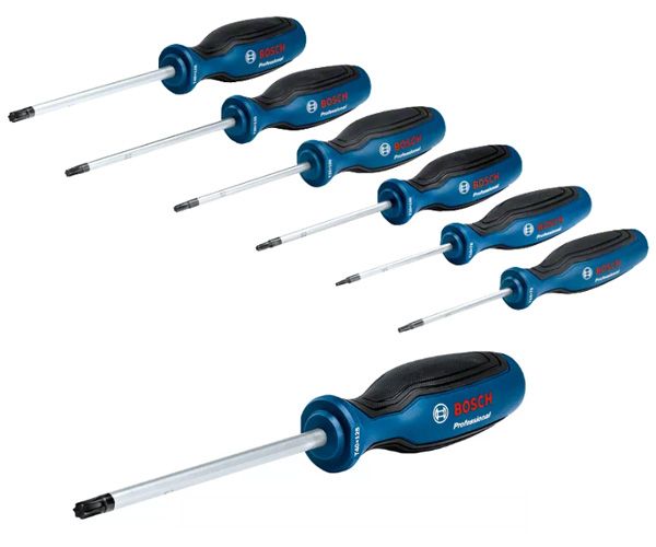 Bộ tua vít 6 món đầu bông T10-T40 Bosch 1600A01V09