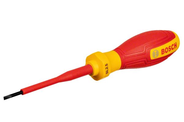 Tua vít cách điện VDE dẹp SL2.5mm Bosch 1600A02NC0